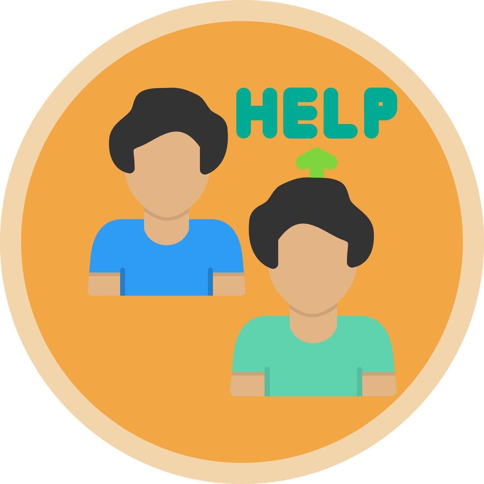 Ask For Help Vector Icon Design