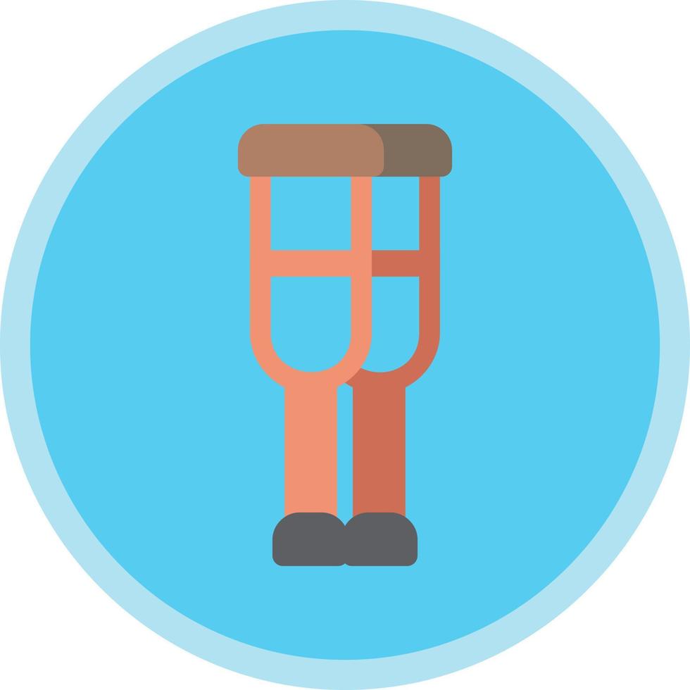 Crutches Vector Icon Design