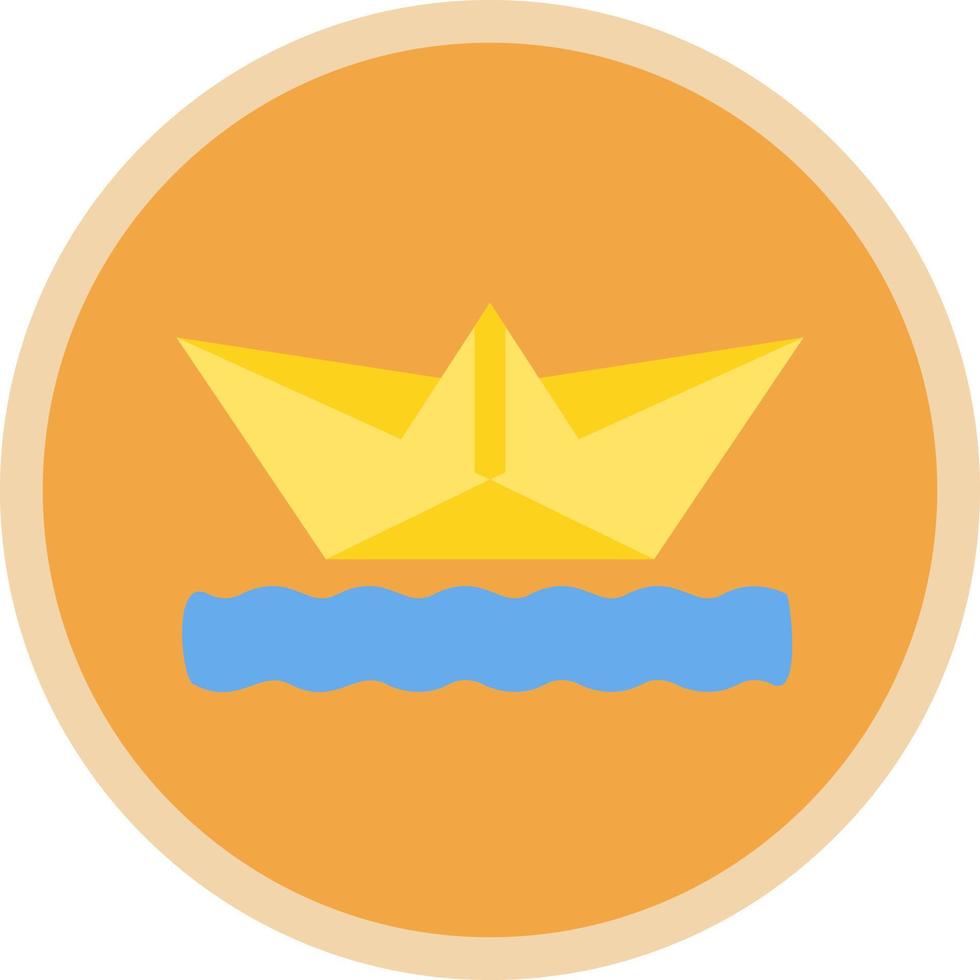 Paper Boat Vector Icon Design