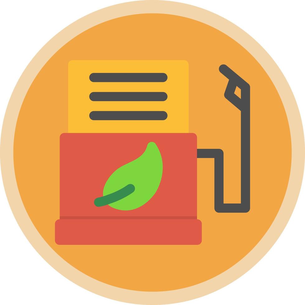 Biofuel Station Vector Icon Design