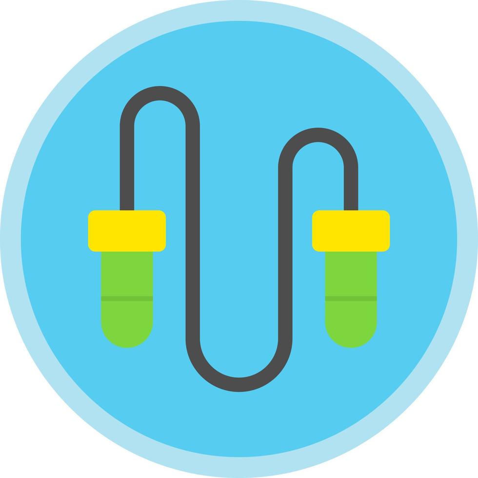 Jumping Rope Vector Icon Design