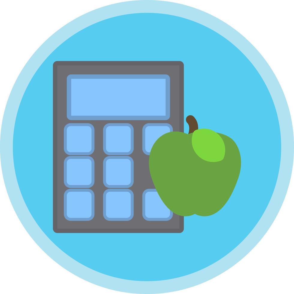 Calorie Calculator Vector Icon Design