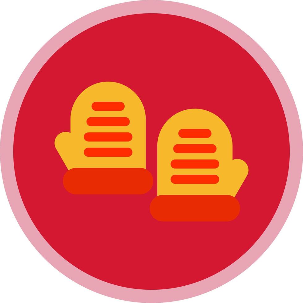 Baby Gloves Vector Icon Design