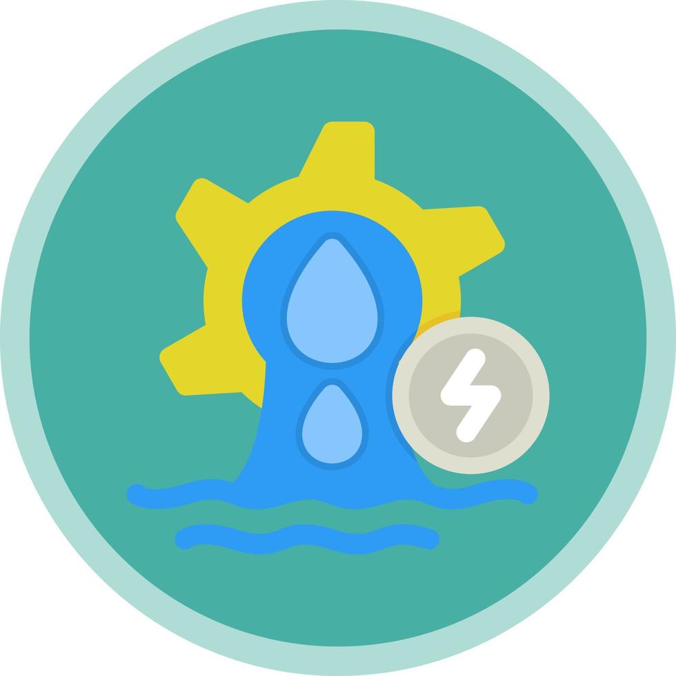 Hydro Power Vector Icon Design