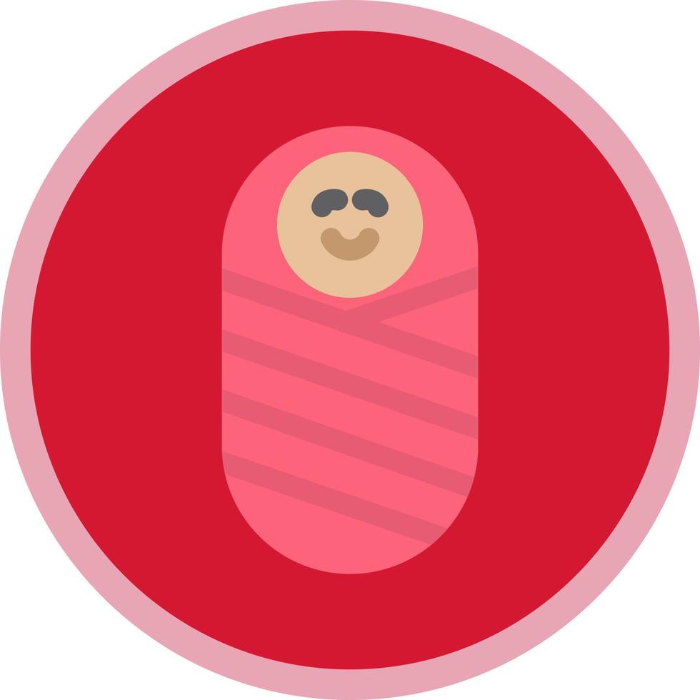 Newborn Baby Vector Icon Design