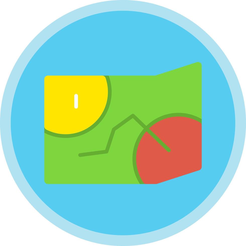 Game Map Vector Icon Design