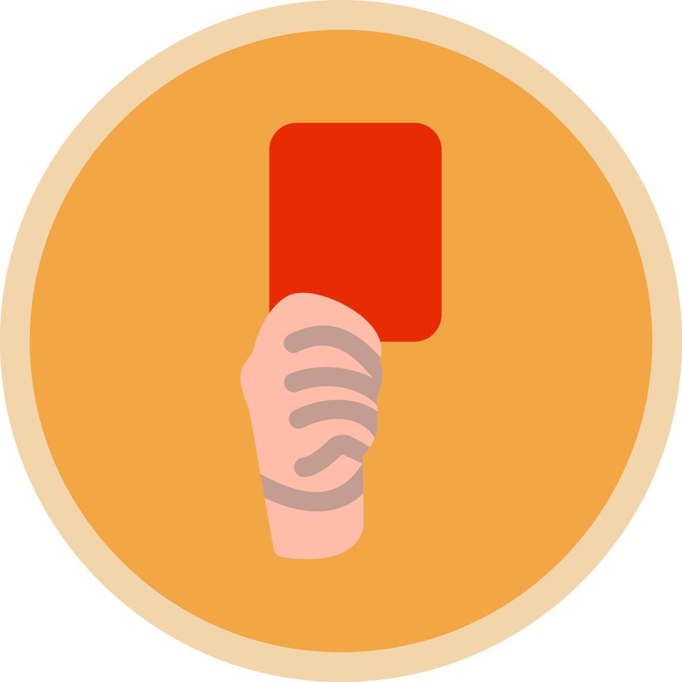 Red Card Vector Icon Design