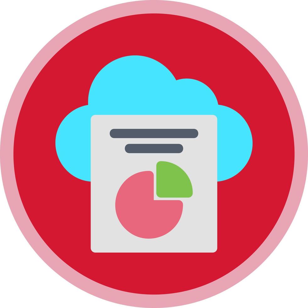 diseño de icono de vector de informes de nube