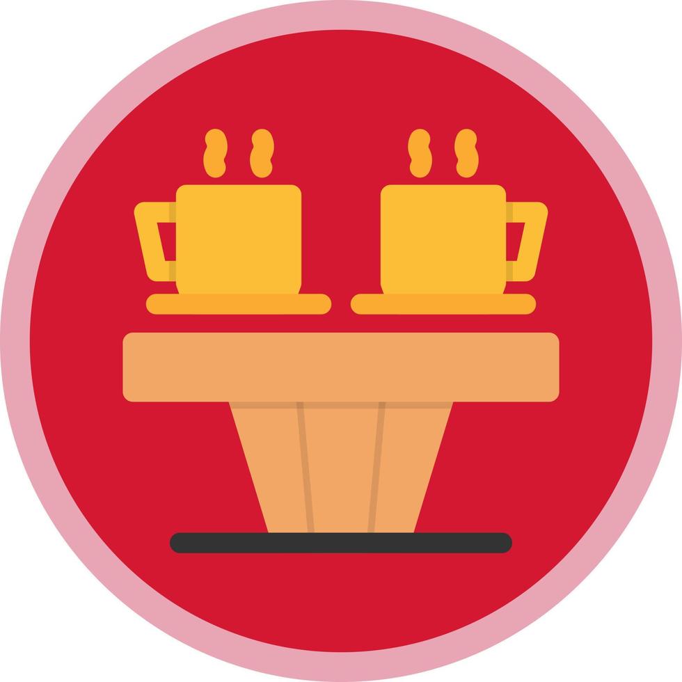 Coffee Table Vector Icon Design
