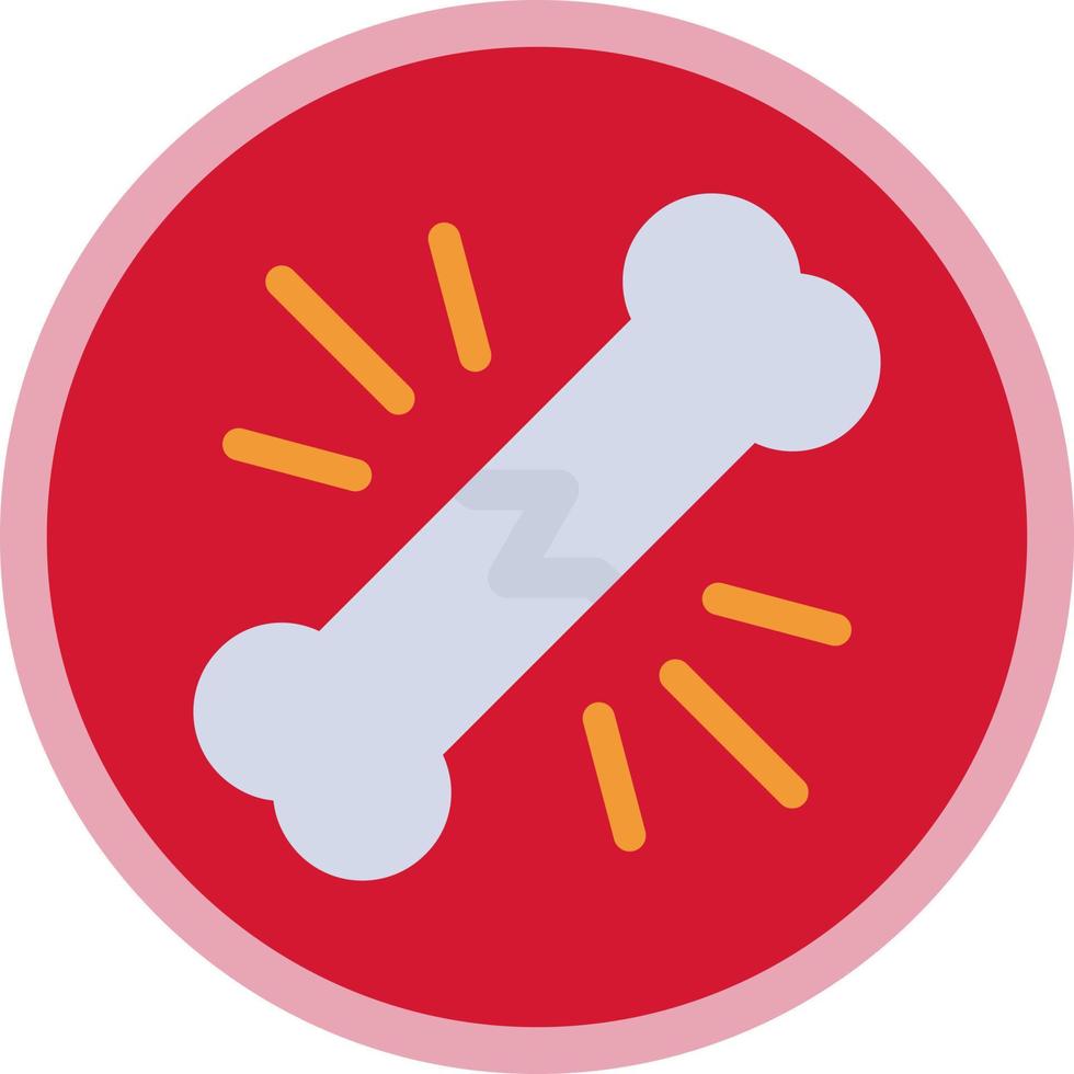 Broken Bone Vector Icon Design