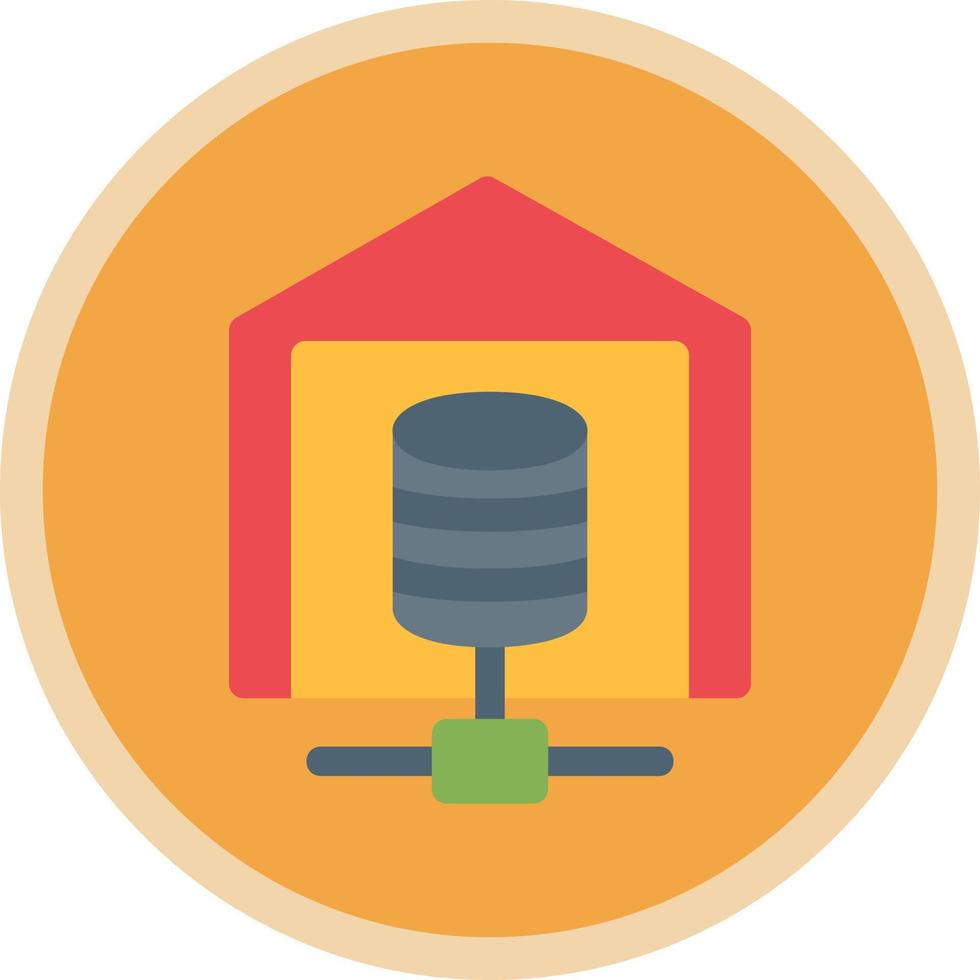 Data Warehouse Vector Icon Design