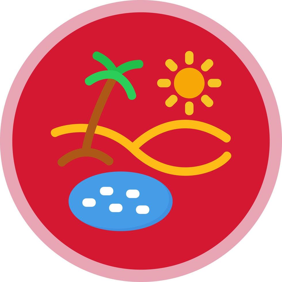 Oasis Vector Icon Design