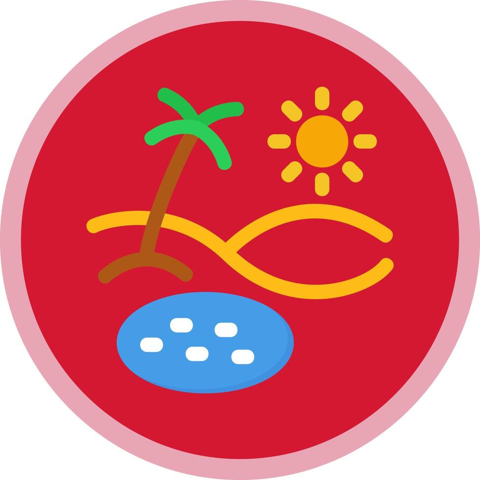 Oasis Vector Icon Design