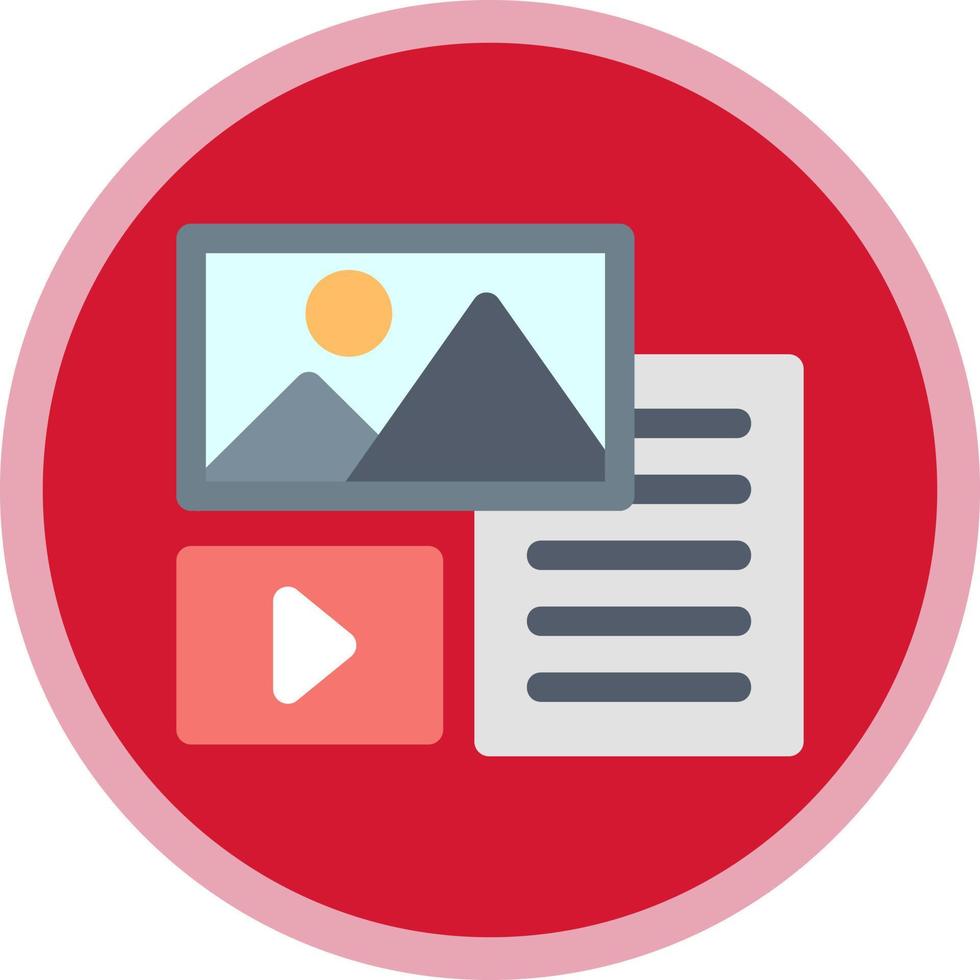 Unstructured Data Vector Icon Design