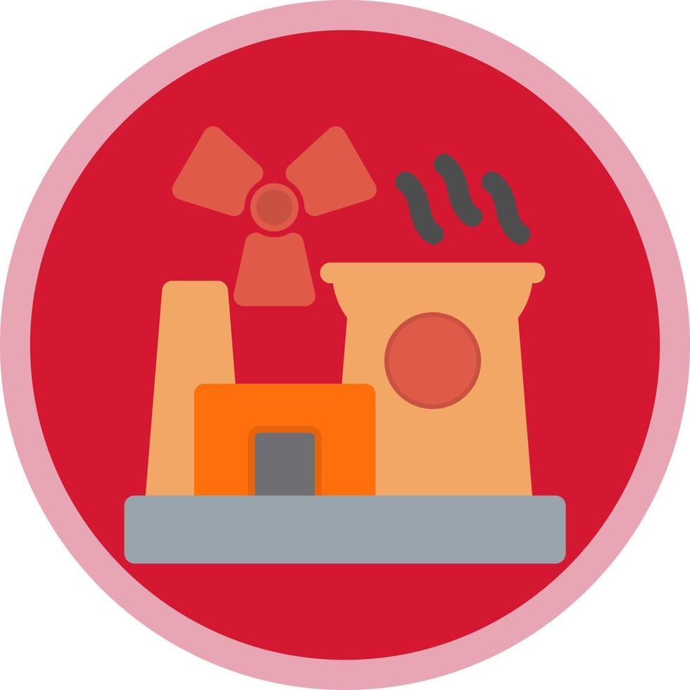 Nuclear Energy Vector Icon Design