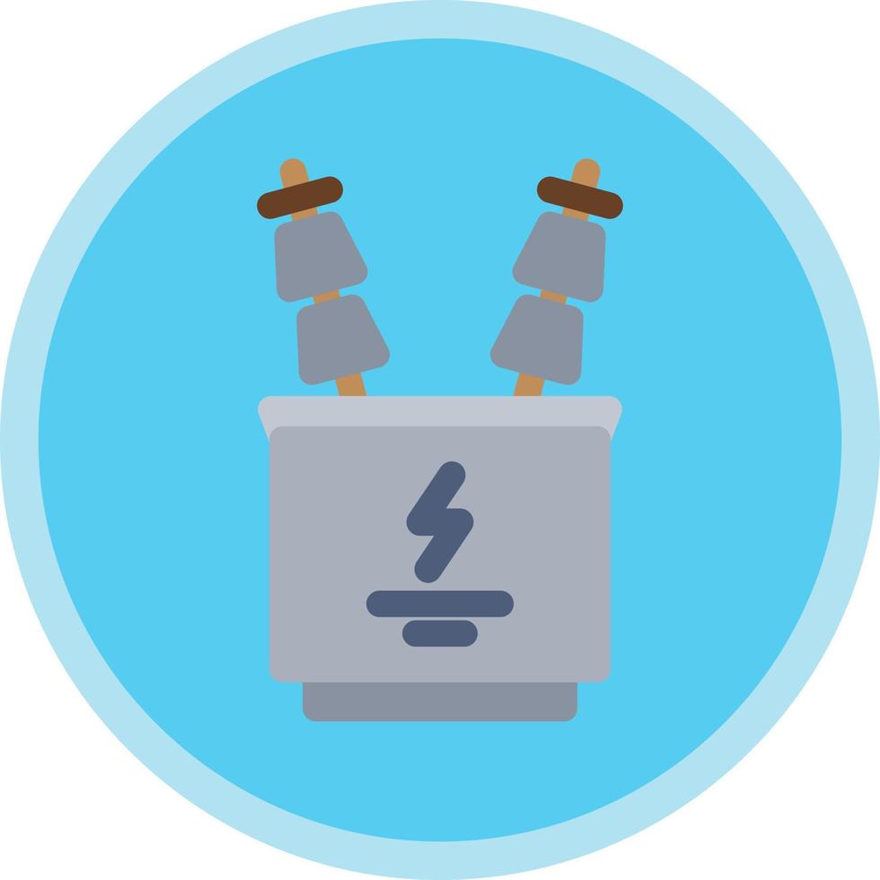 Power Transformer Vector Icon Design
