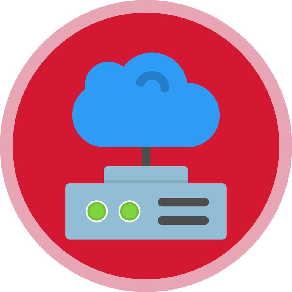 Cloud Storage Vector Icon Design