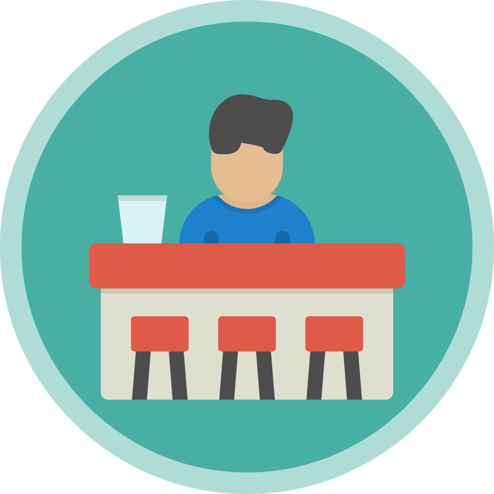 Bar Counter Vector Icon Design