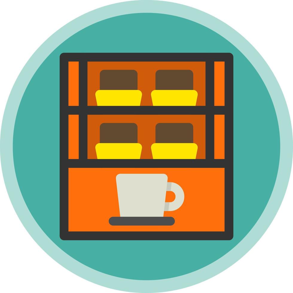 Cafe Showcase Vector Icon Design