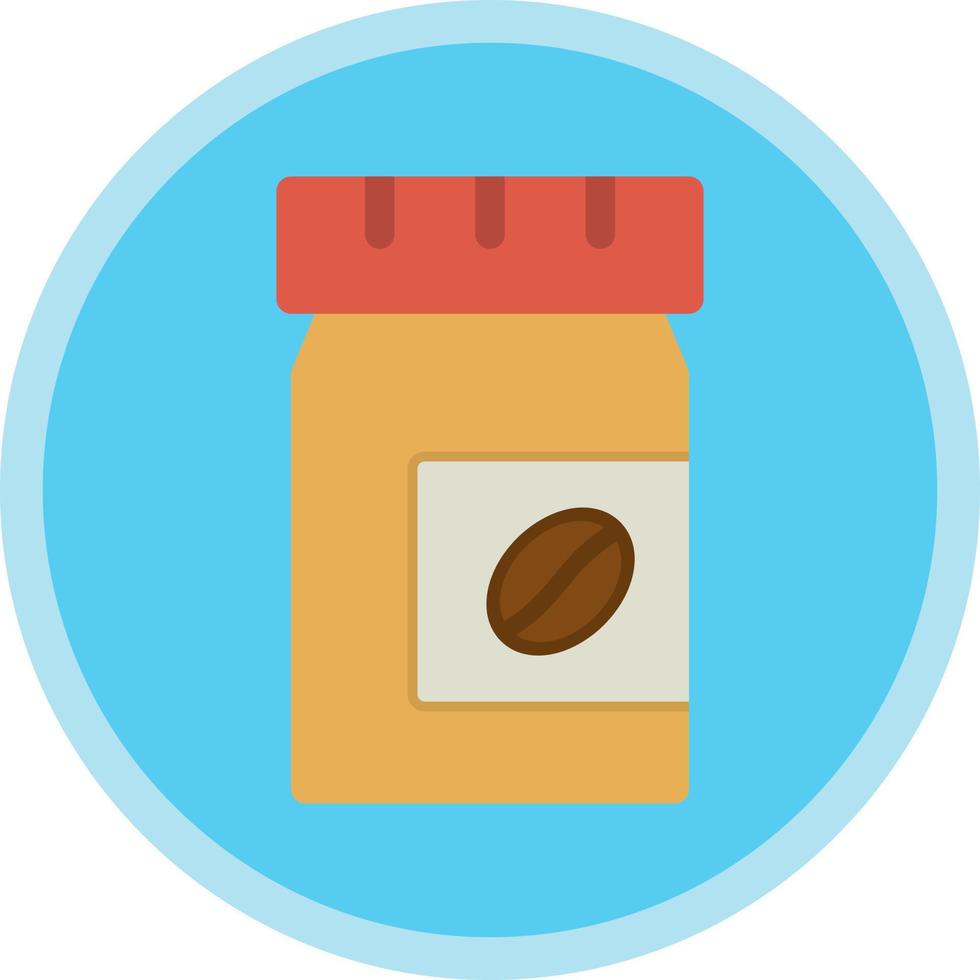 Coffee Jar Vector Icon Design