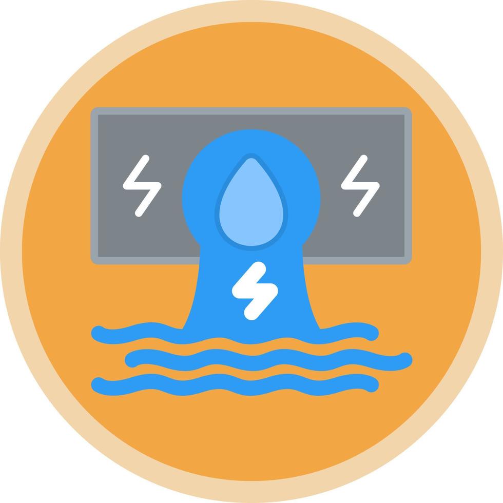 hidroelectricidad vector icono diseño
