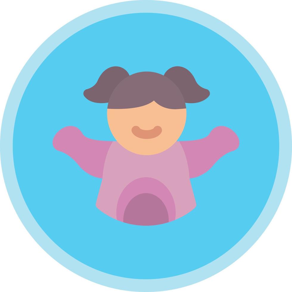 diseño de icono de vector de niña bebé