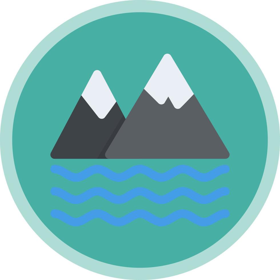 Bay Landscape Vector Icon Design