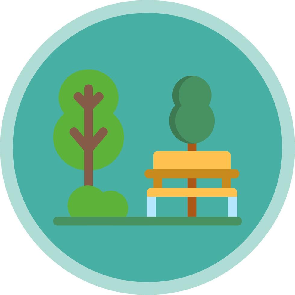 Park Landscape Vector Icon Design