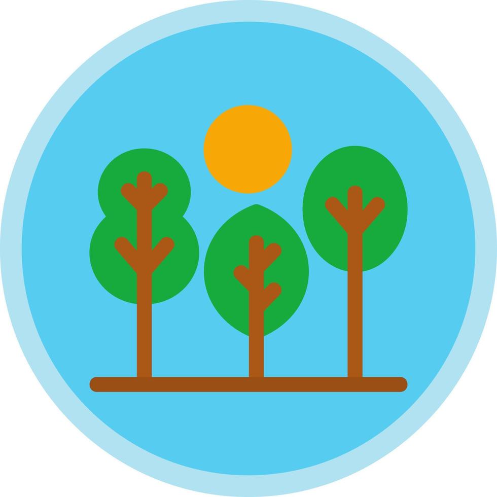 Tree Landscape Vector Icon Design