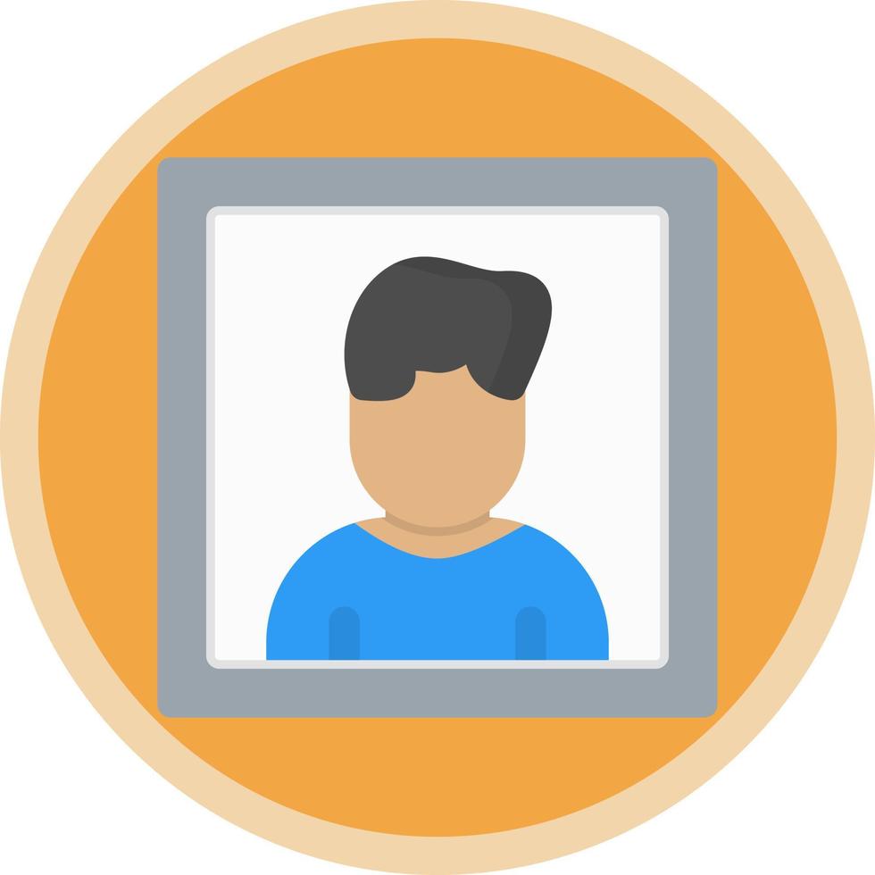Passport Photo Vector Icon Design