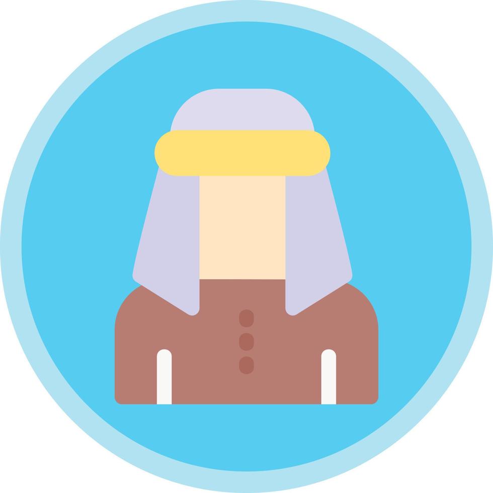 Male Bedouin Vector Icon Design