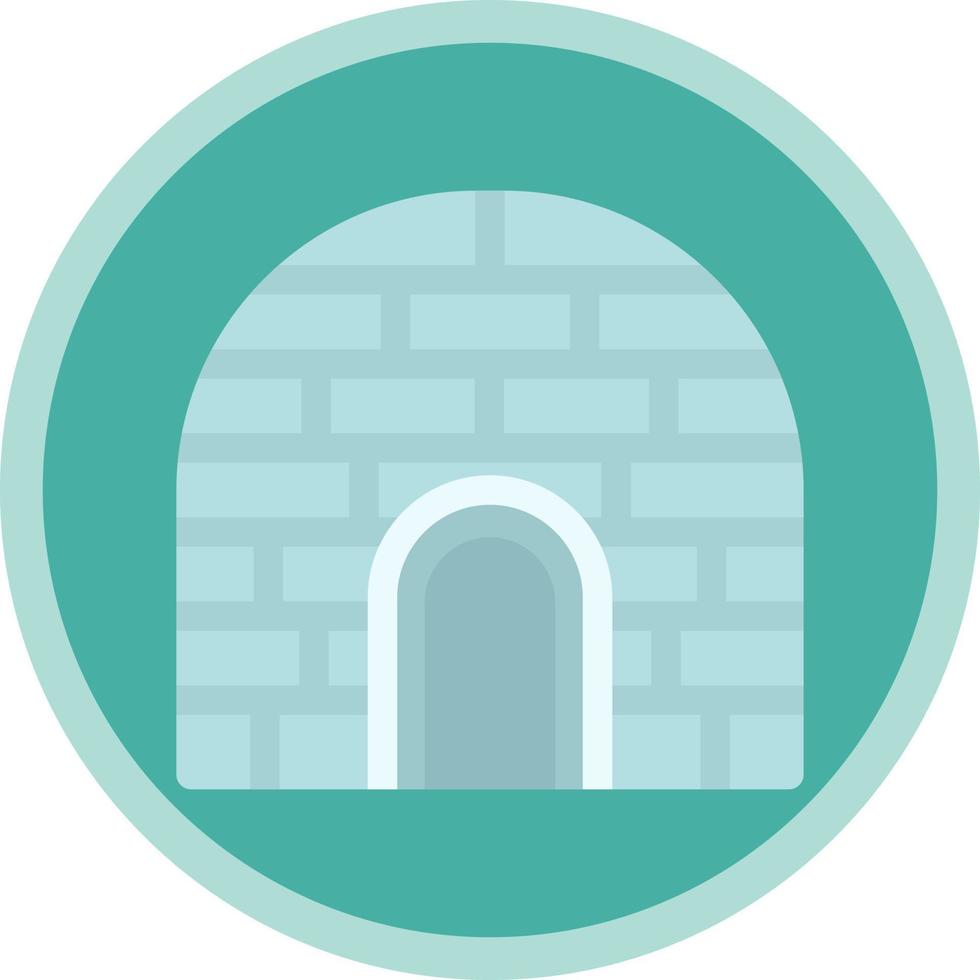 Igloo Landscape Vector Icon Design