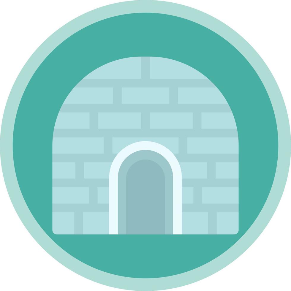 Igloo Landscape Vector Icon Design