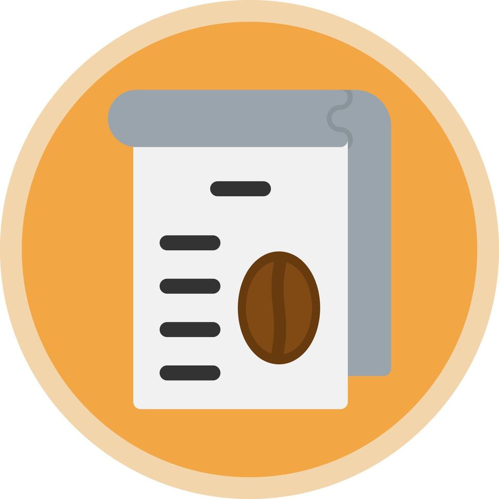 Coffee Menu Vector Icon Design