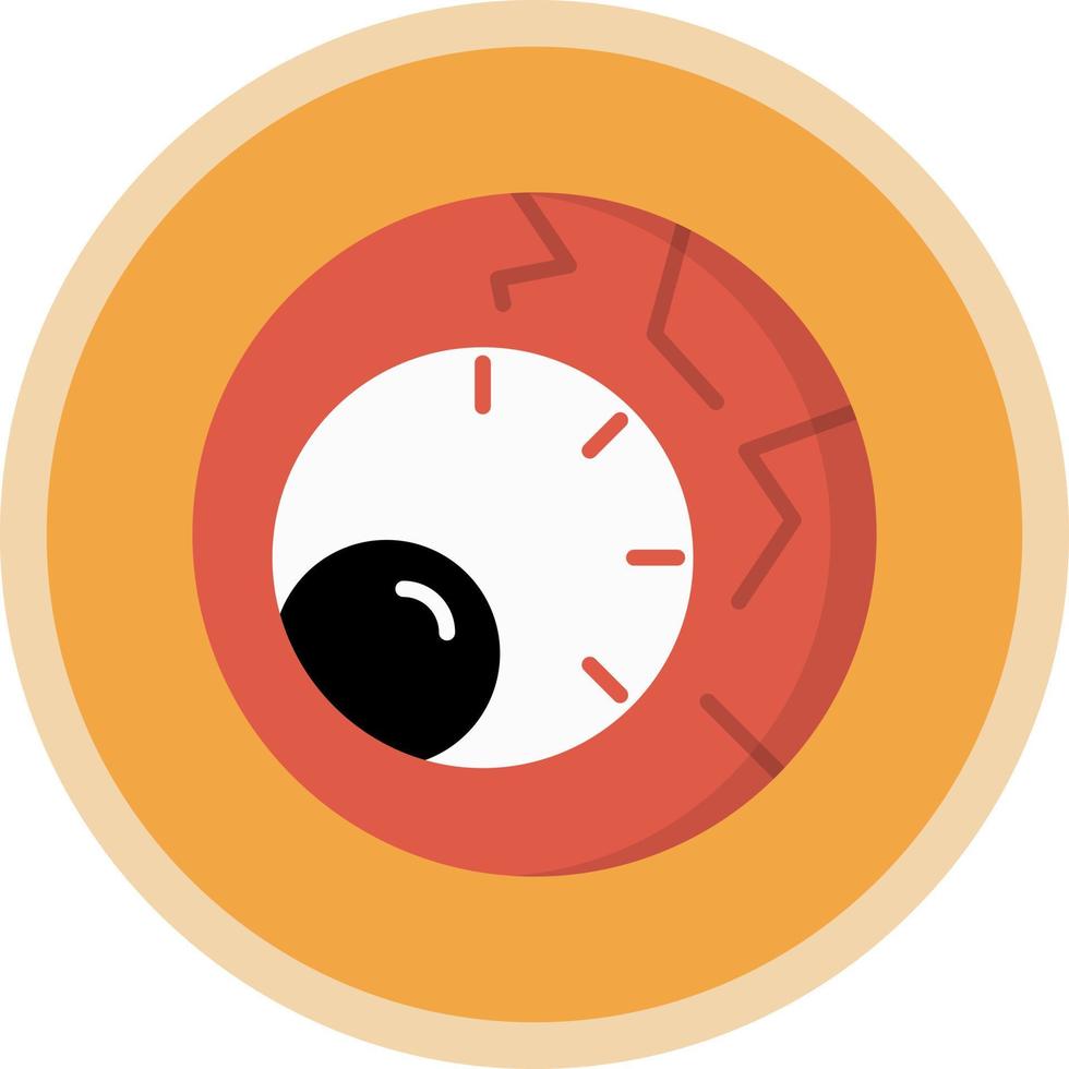 Scary Eyeball Vector Icon Design