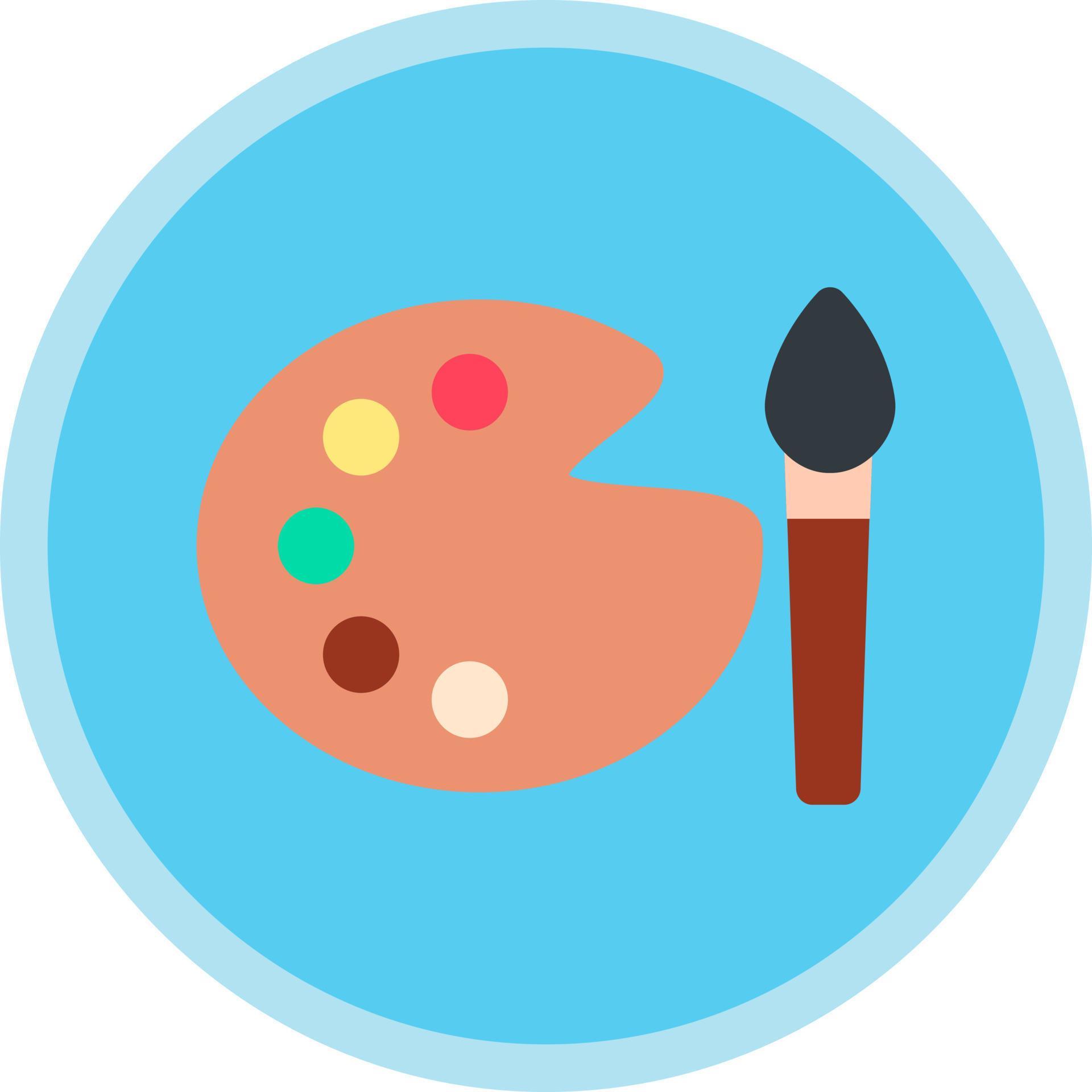 Paint Palette Vector Icon Design 20162410 Vector Art at Vecteezy