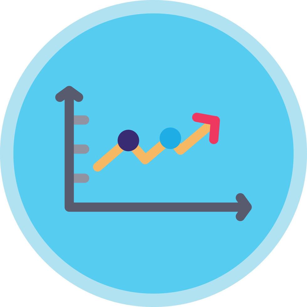 Upward Trend in Graph Vector Icon Design