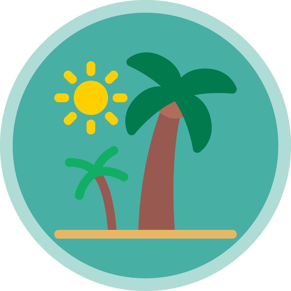 Palm Trees Vector Icon Design