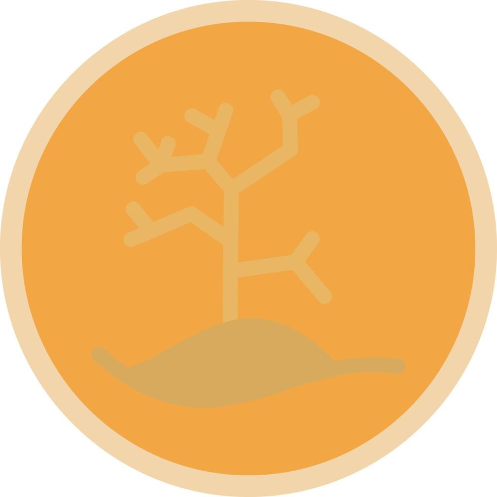 diseño de icono de vector de árbol seco