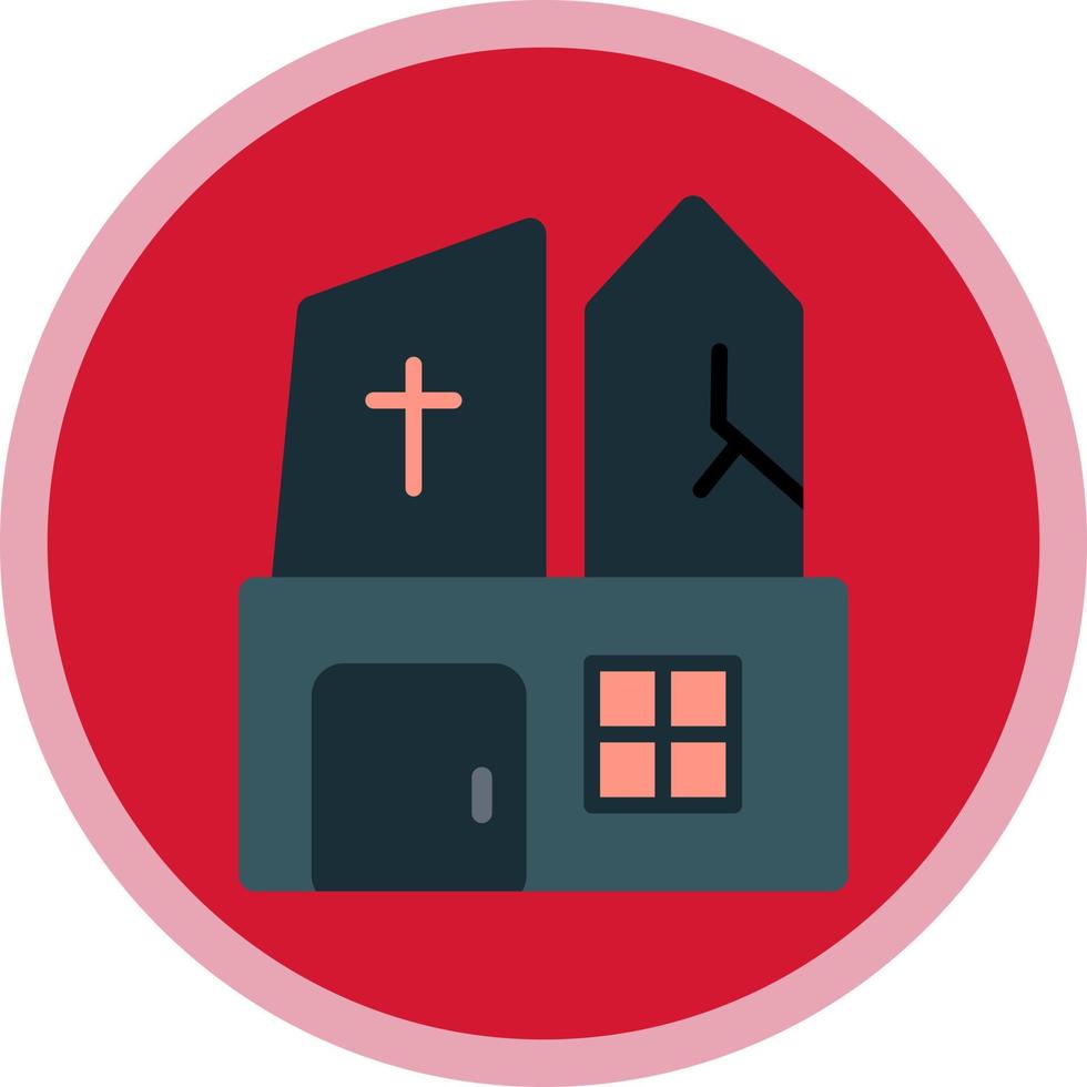 Ghost Castle Vector Icon Design