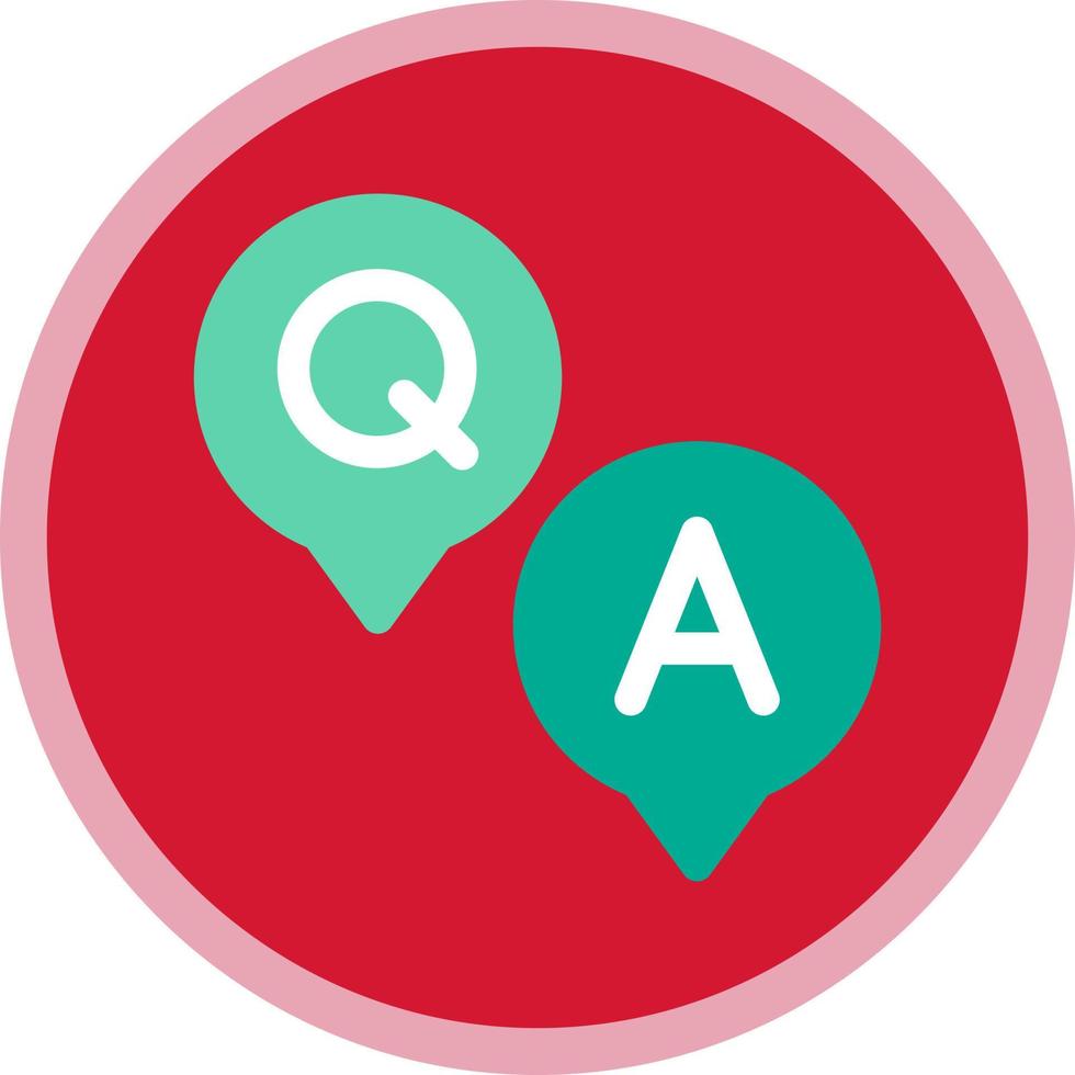 Question and Answer Vector Icon Design