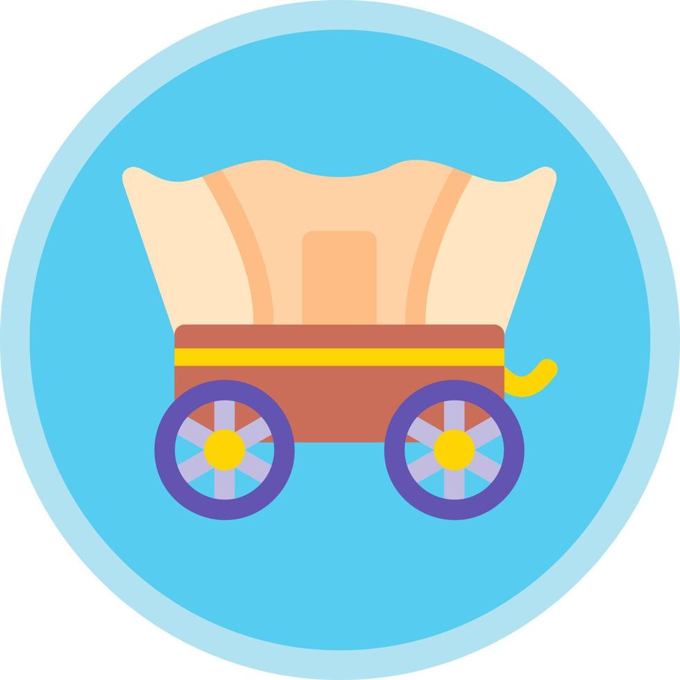 Desert Carriage Vector Icon Design