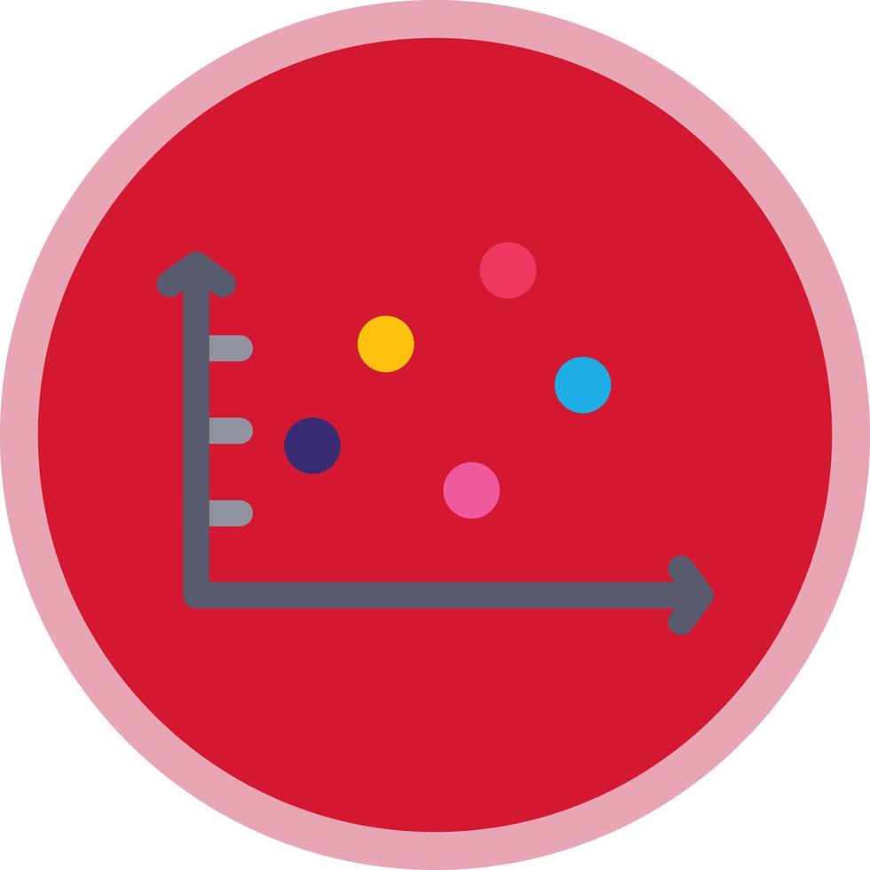 Scatter Graph Vector Icon Design