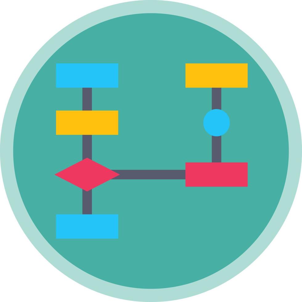 Flowchart Vector Icon Design