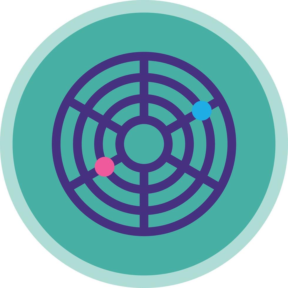 diseño de icono de vector de gráfico circular de radar