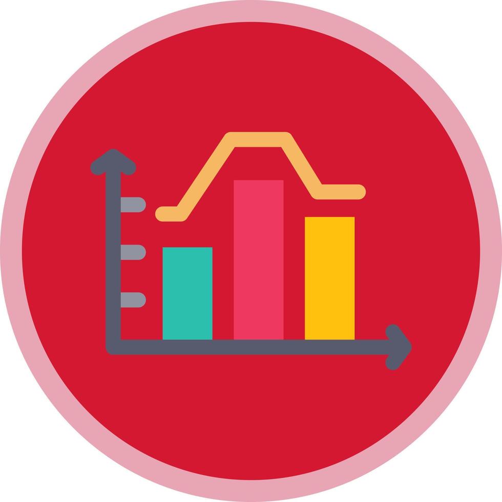 Stacked Graph Vector Icon Design
