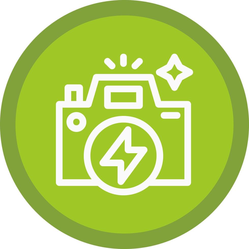 Flash Camera Vector Icon Design