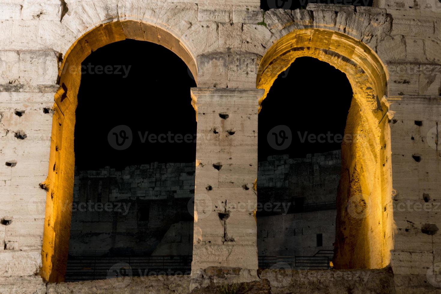 Rome Colosseum night view photo