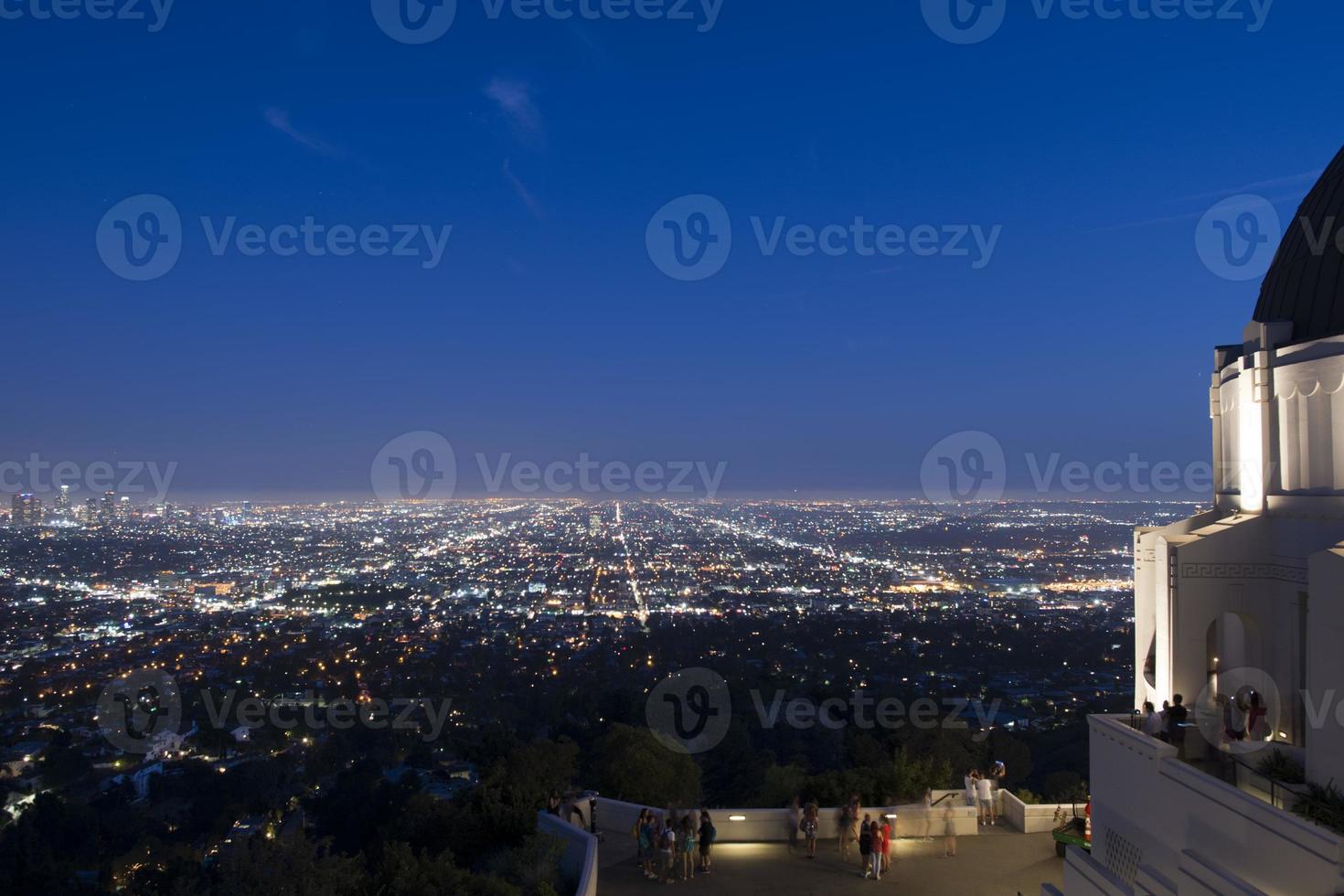 los angeles night view from observatory photo