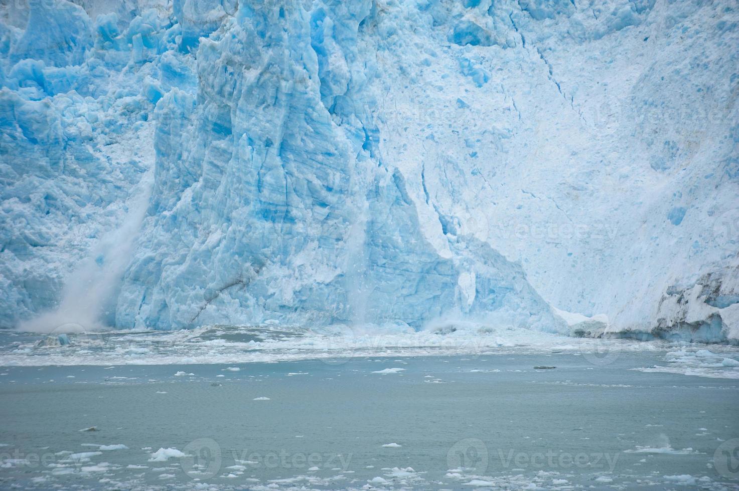 The Hubbard Glacier while melting, Alaska photo